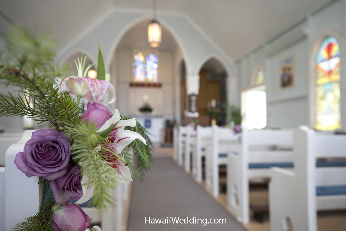 Catholic wedding on maui