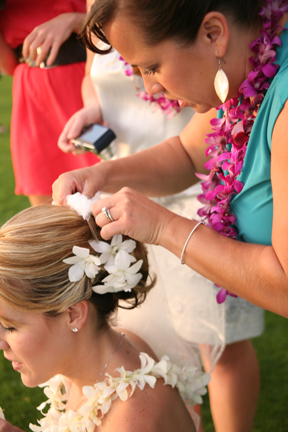 bridal hair and make up on Maui